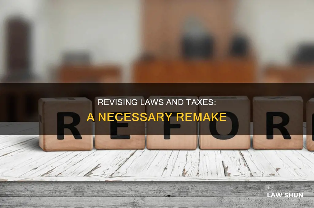 what is a word for remaking laws and taxes