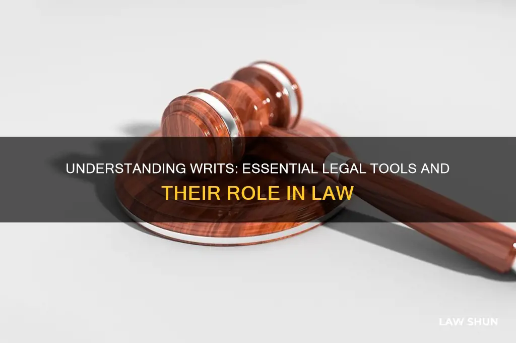 what is a writ in law