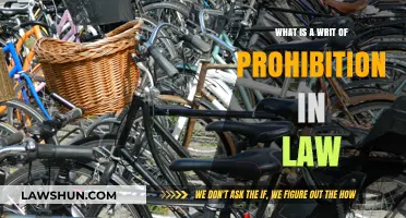 Understanding Writ of Prohibition: Legal Definition and Practical Applications