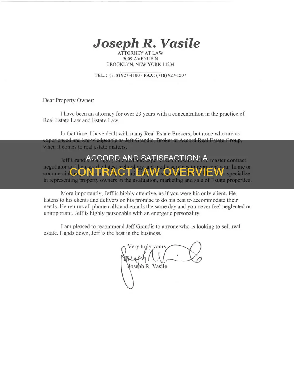 what is accord and satisfaction in contract law
