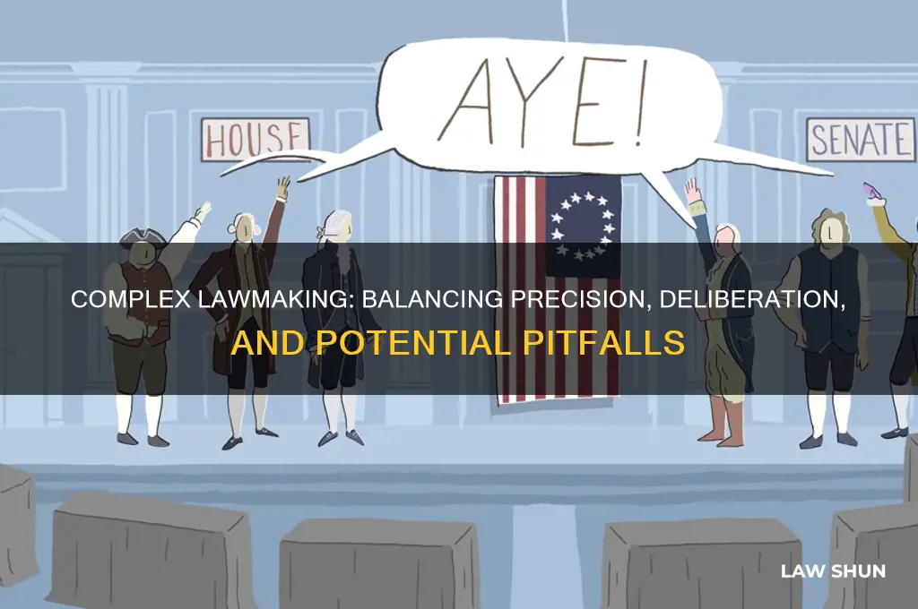 what is advantages and disadvantages of complex law making process