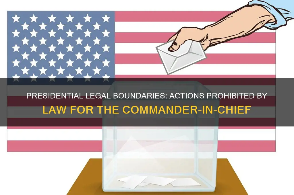 what is against the law for the president to do