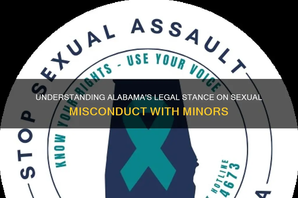 what is alabama law on sexual misconduct with a minor