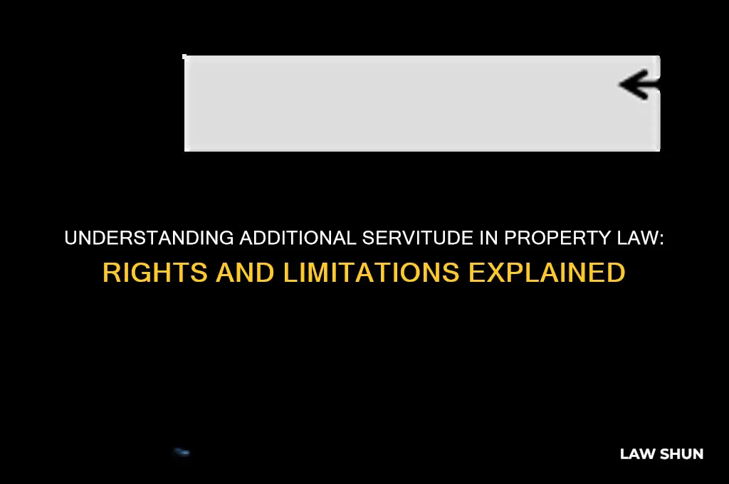 what is an additional servitude in property law