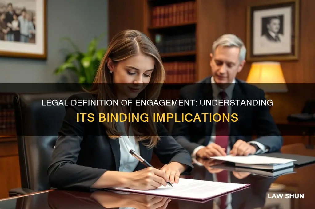 what is an engagement in the eyes of the law