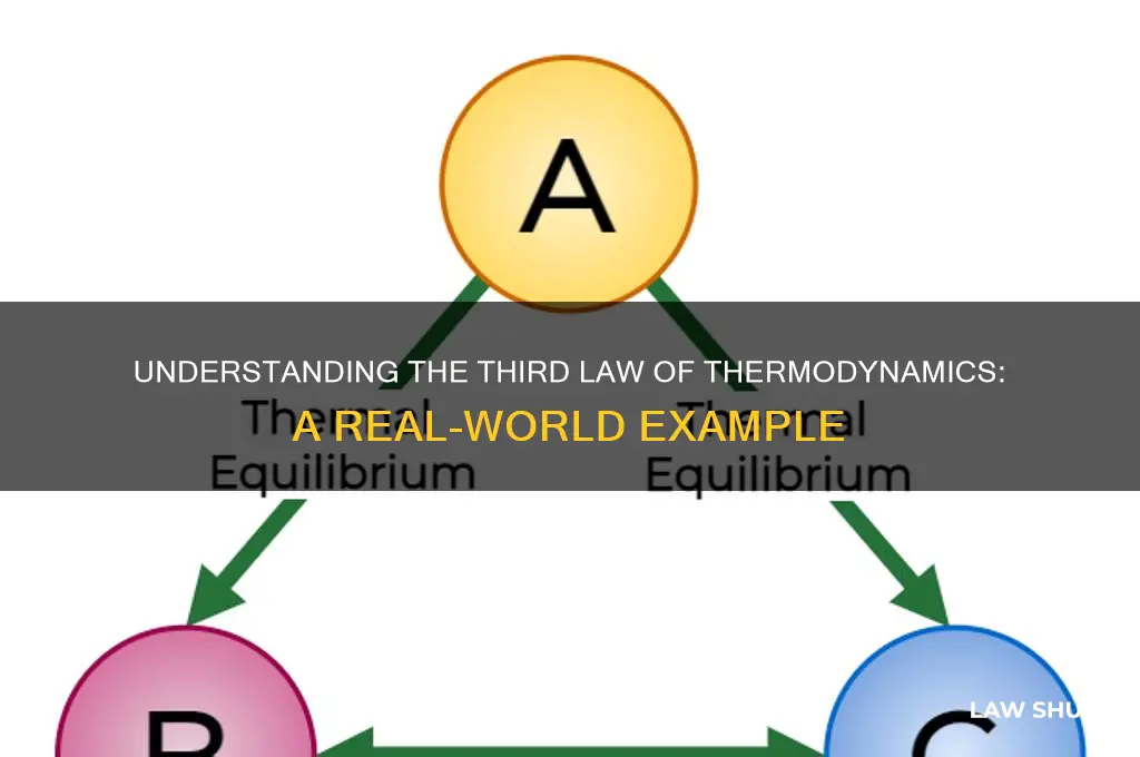 what is an example of the 3rd law of thermodynamics