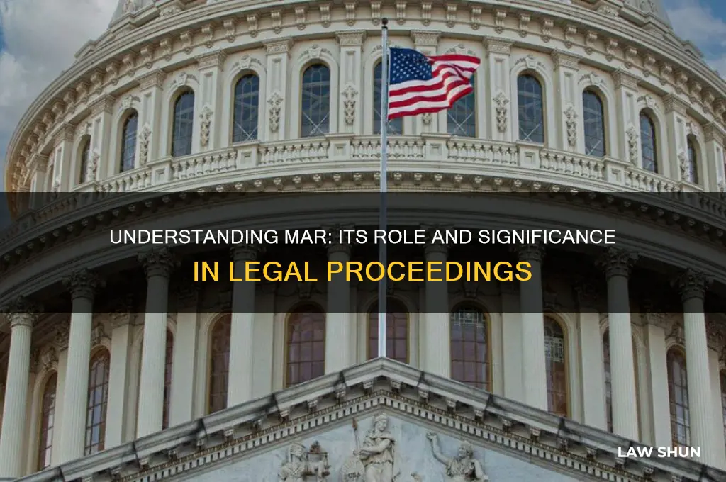 what is an mar in court of law
