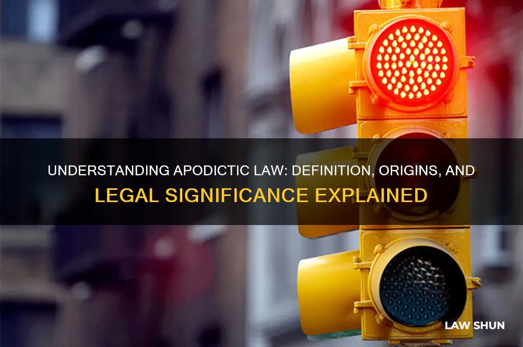 what is apodictic law definition