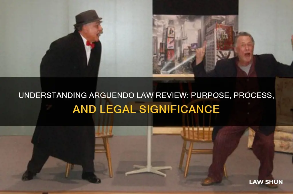 what is arguendo law review