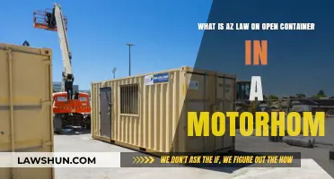 Arizona Open Container Laws in Motorhomes: What You Need to Know