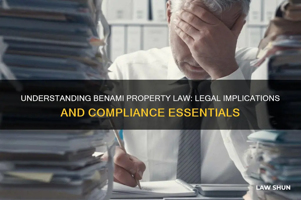 what is benami property law