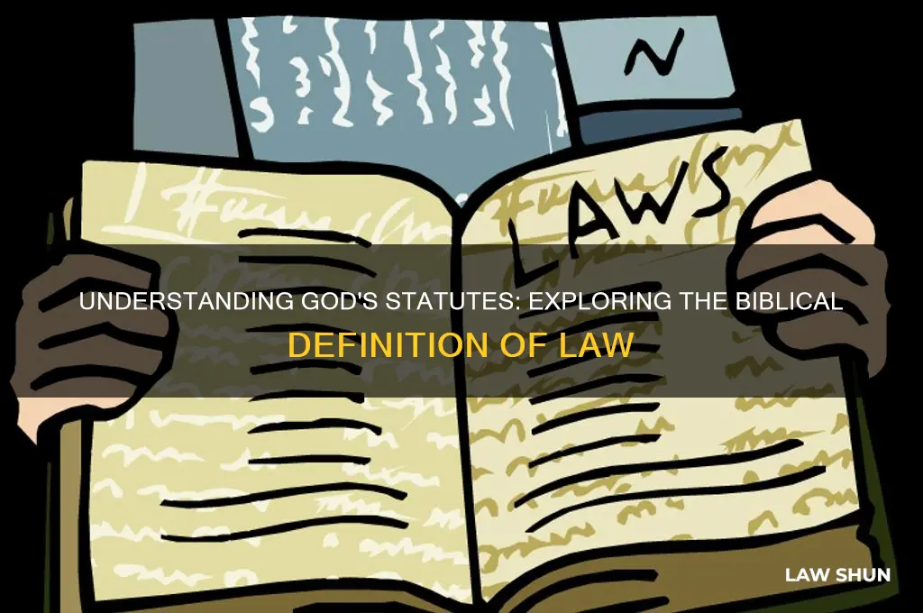 what is biblical definition of law