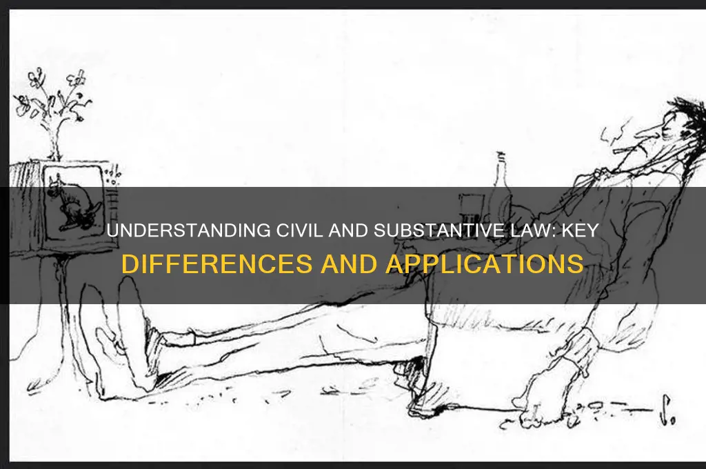 what is both civil and substantive law