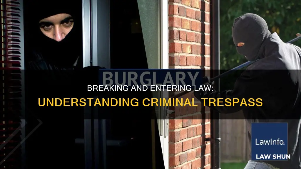 what is breaking and entering law