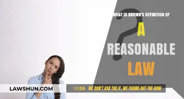 Understanding Brown's Definition of a Reasonable Law: Key Insights