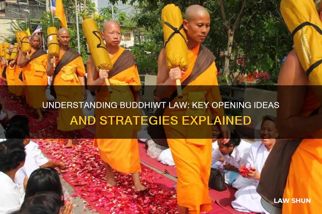 what is buddhiwt law opening ideas