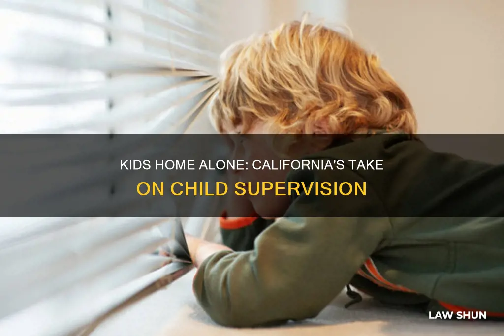 what is ca state law kids can stay home alone