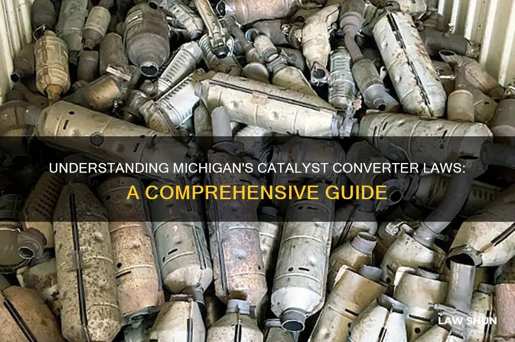 what is catalyst conver laws in michigan