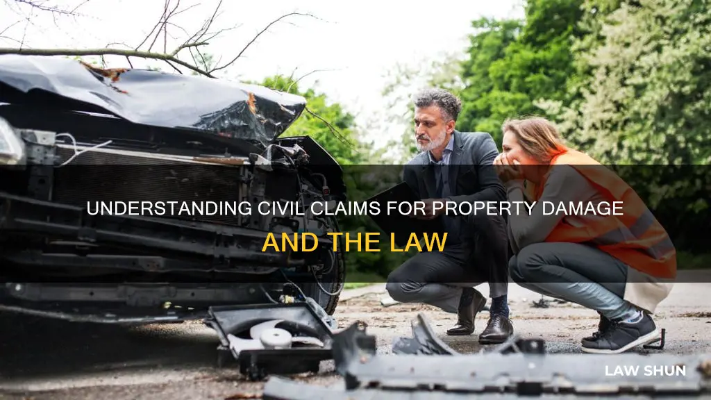 what is civil claim for breaking property code law