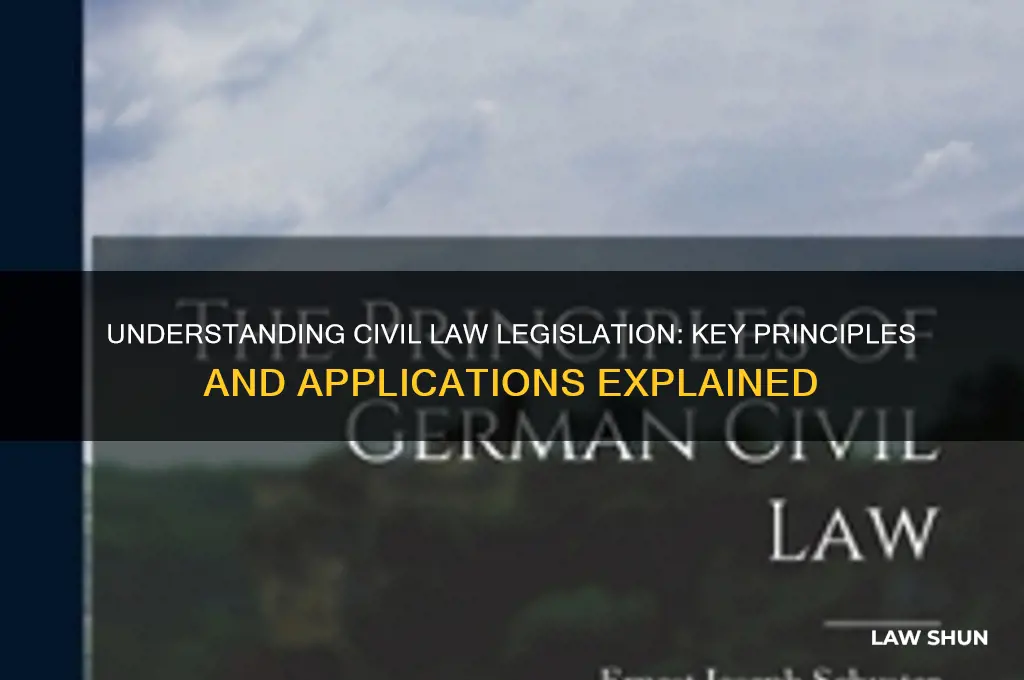 what is civil law legislation
