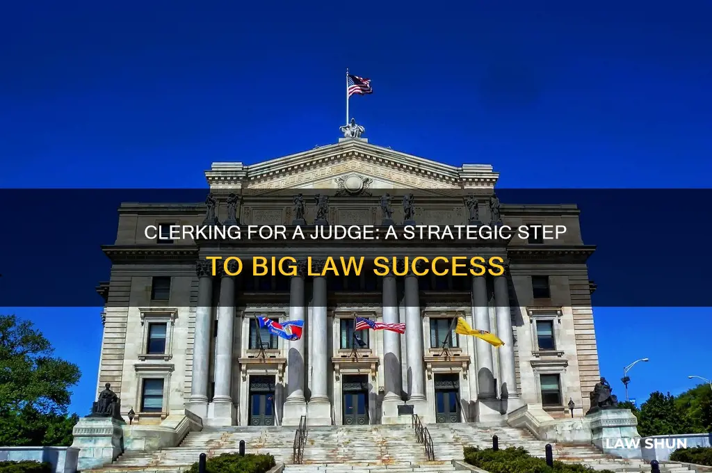 what is clerking for a judge helpful for big law