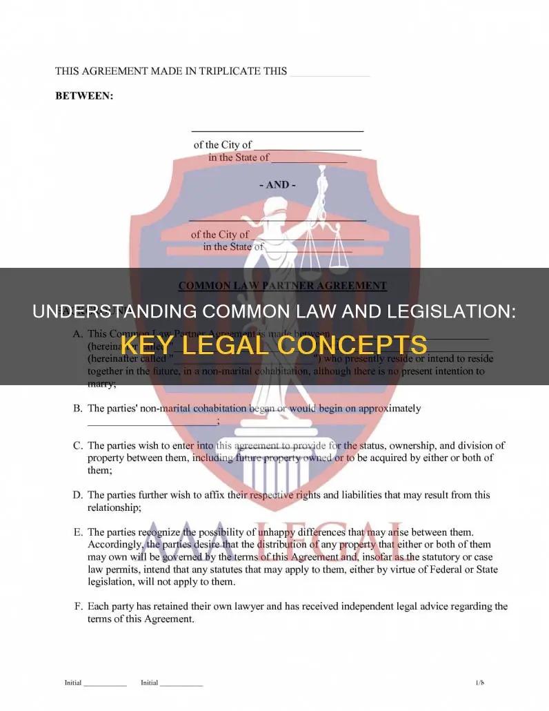 what is common law and legislation