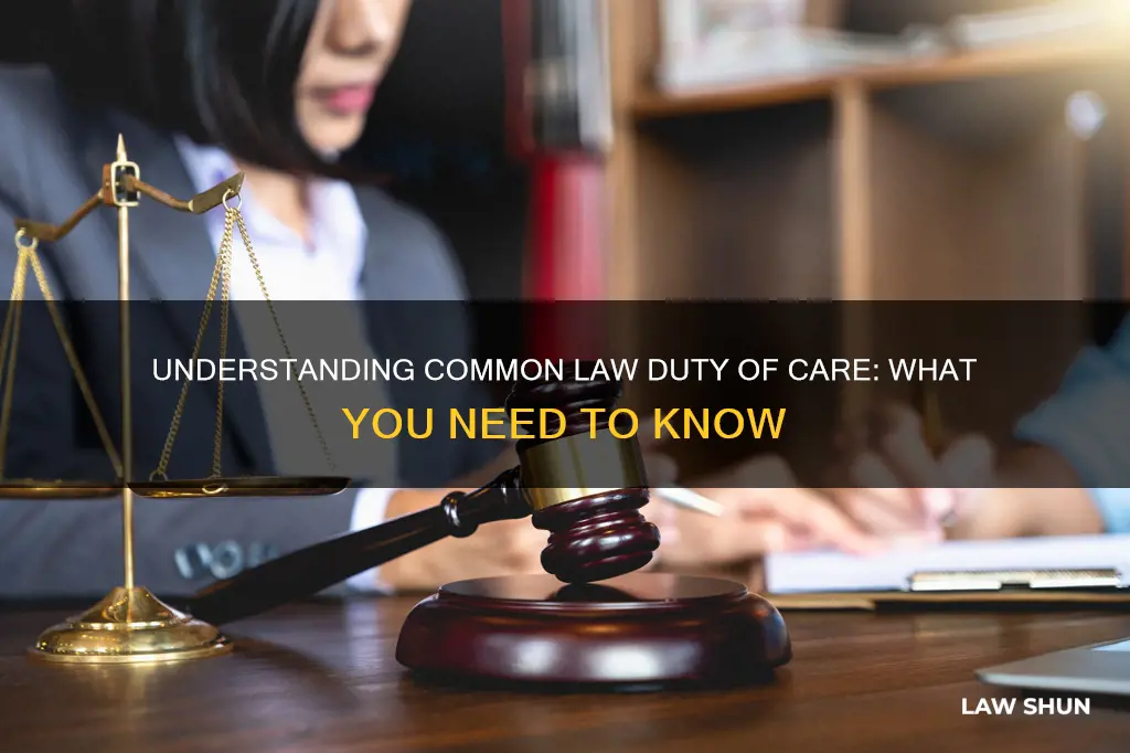 what is common law duty of care