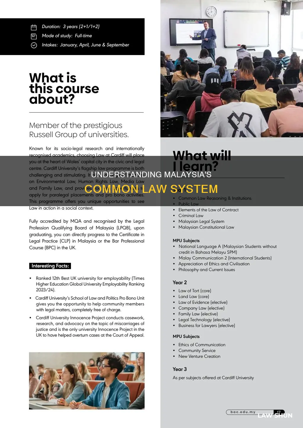 what is common law in malaysia