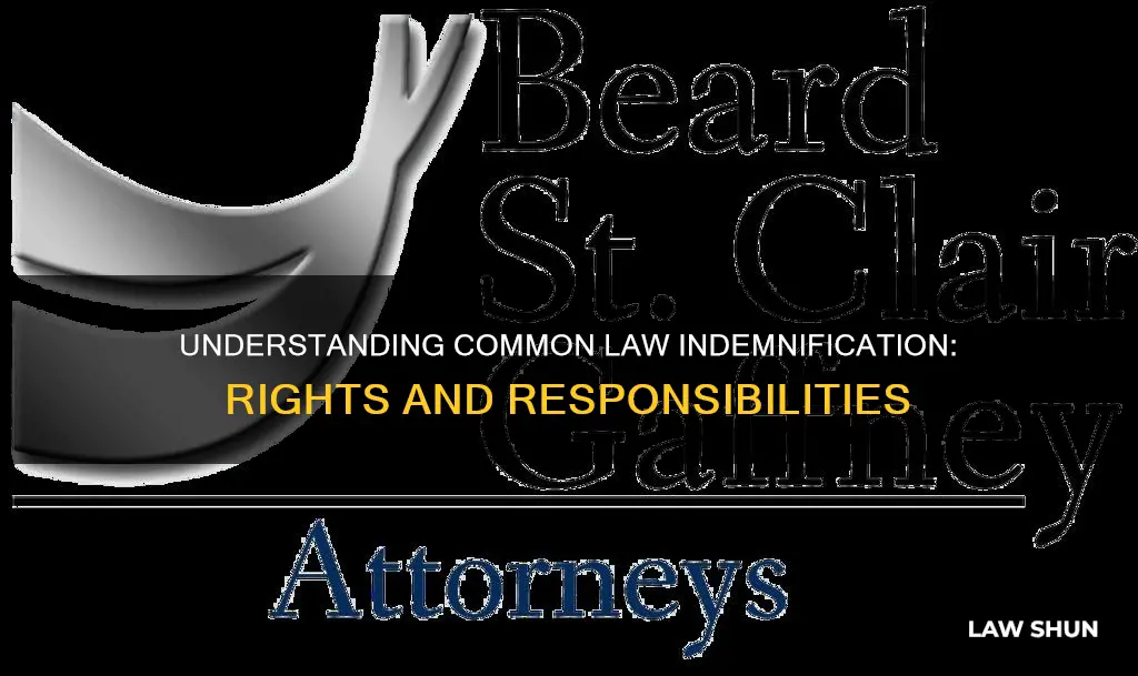what is common law indemnification