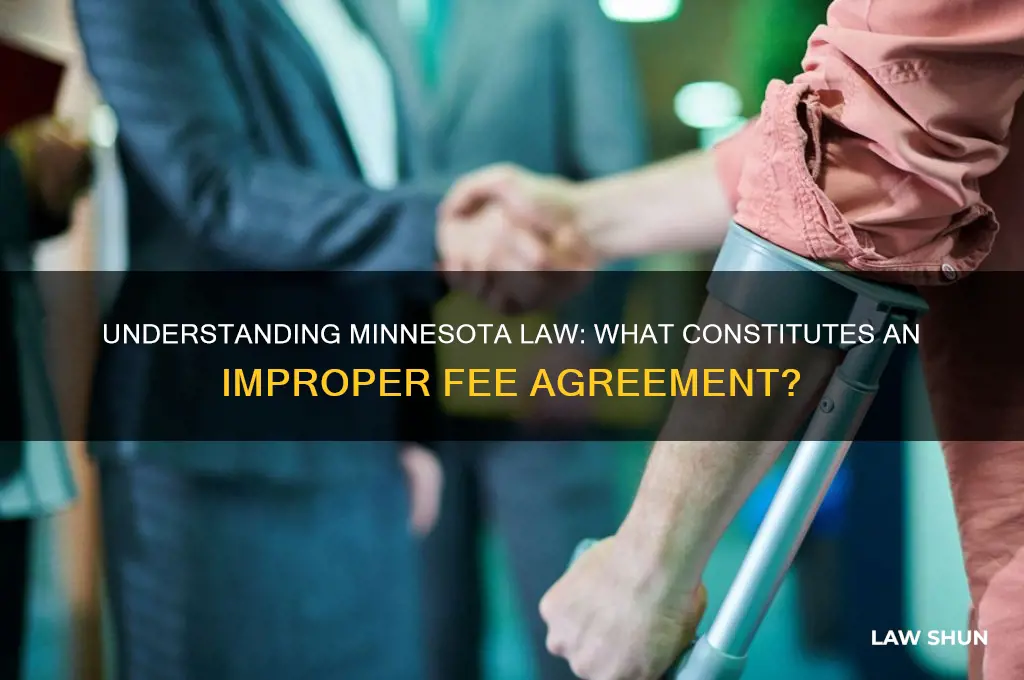 what is considered an improper fee agreement in minnesota law