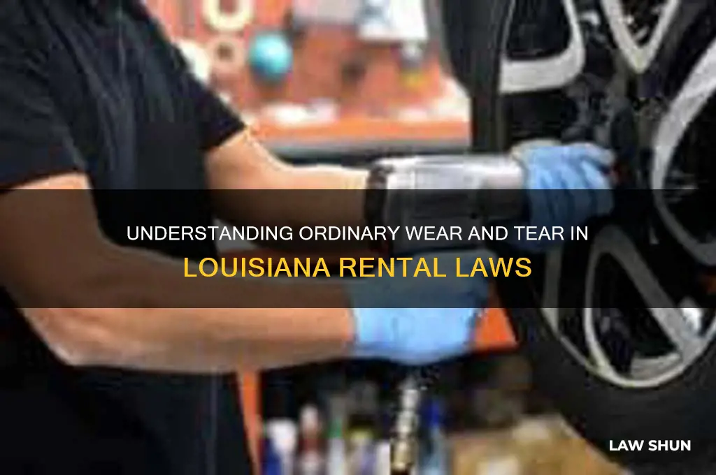 what is considered ordinary wear and tear under louisiana law