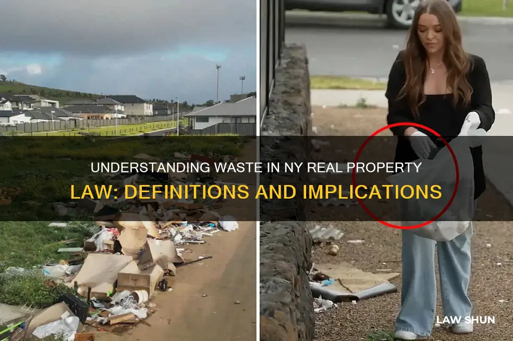 what is considered waste in ny real property law