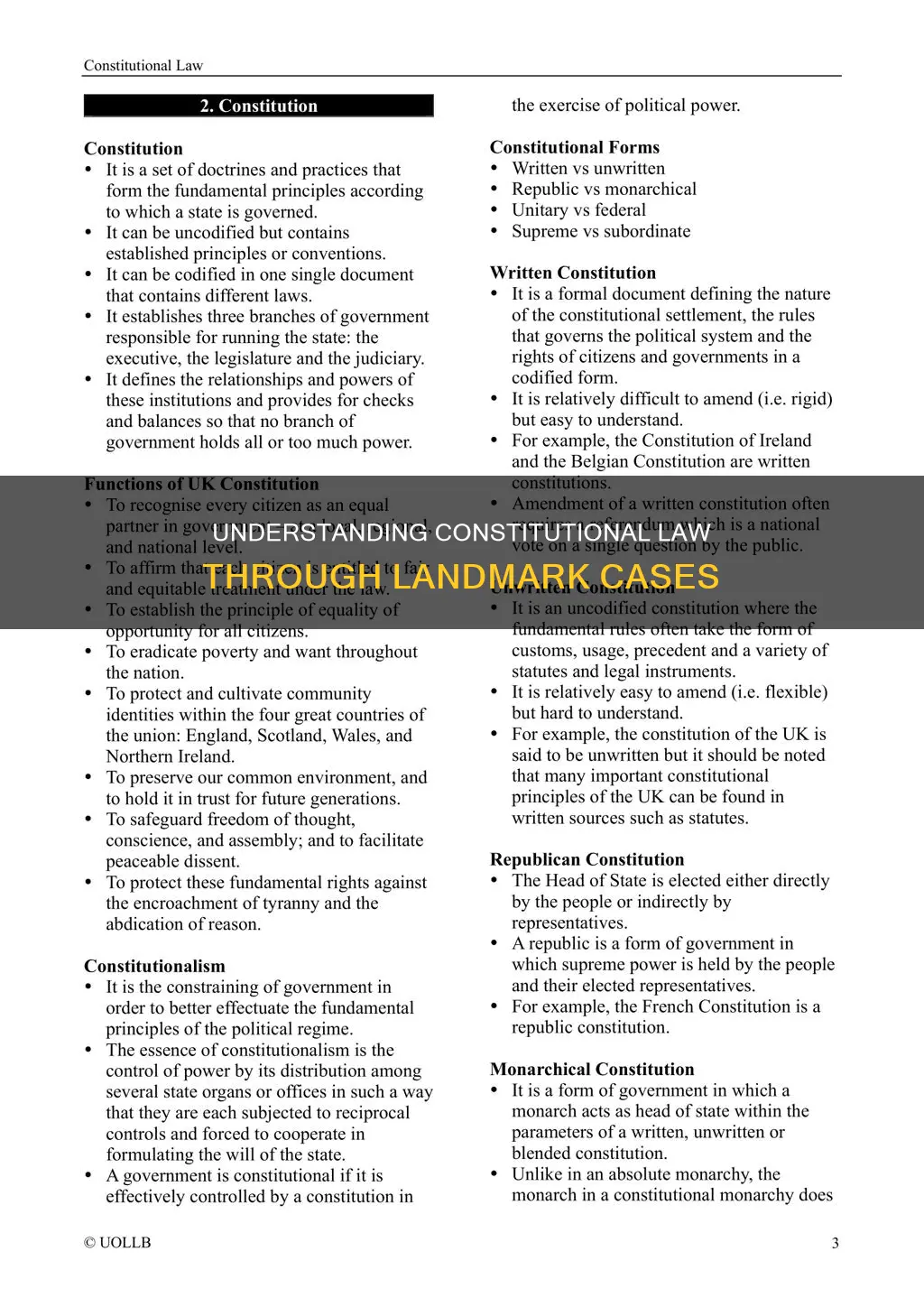 what is constutional law case