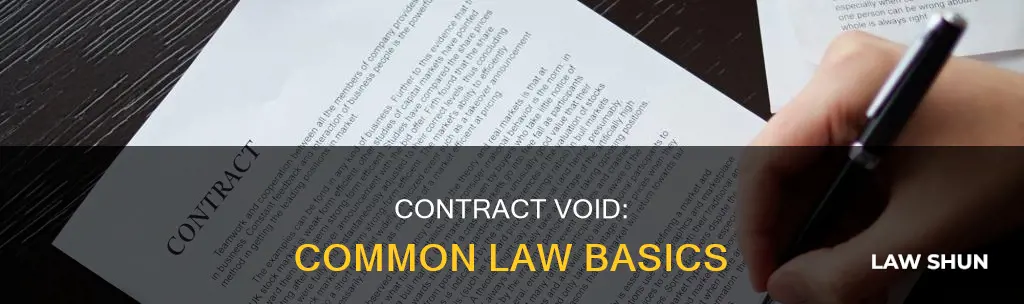 what is contract void at common law