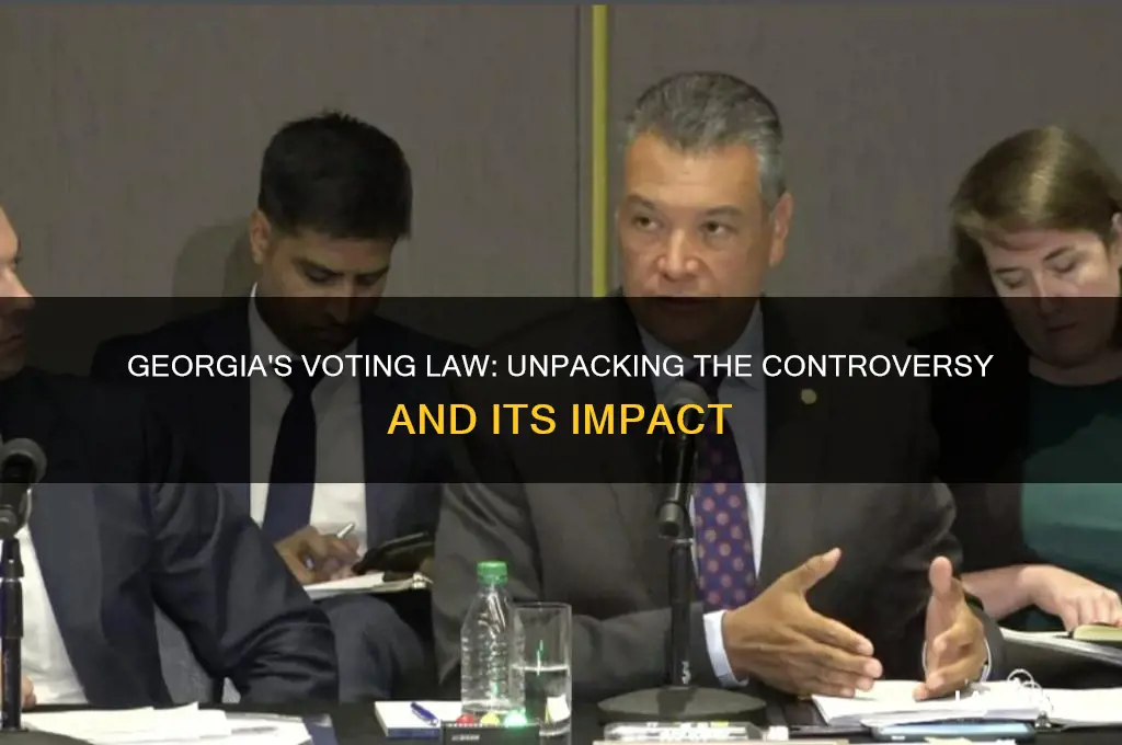 what is controversial about georgia voting law