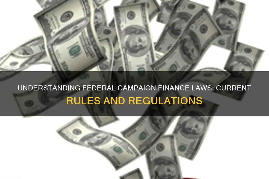 what is currently allowed under the ferderal campaign finance laws