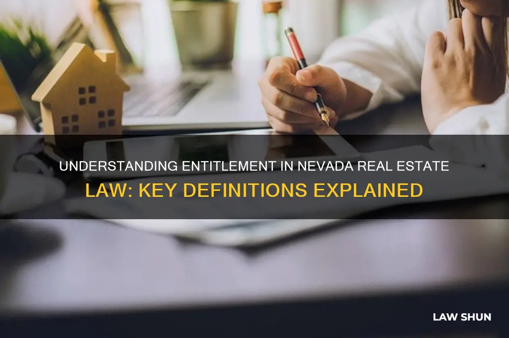 what is definition of entitlement in nevada real estate law