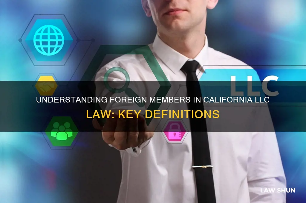 what is definition of foreign member under ca llc law