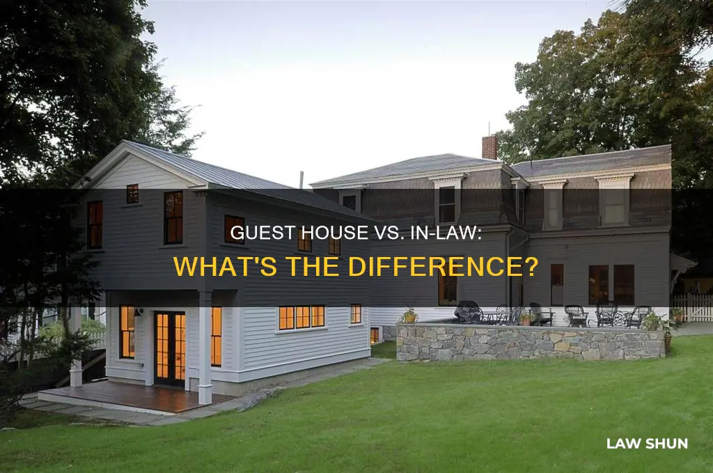 what is difference between guest house and in law