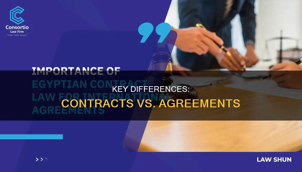 what is different between lawful contract and agreement