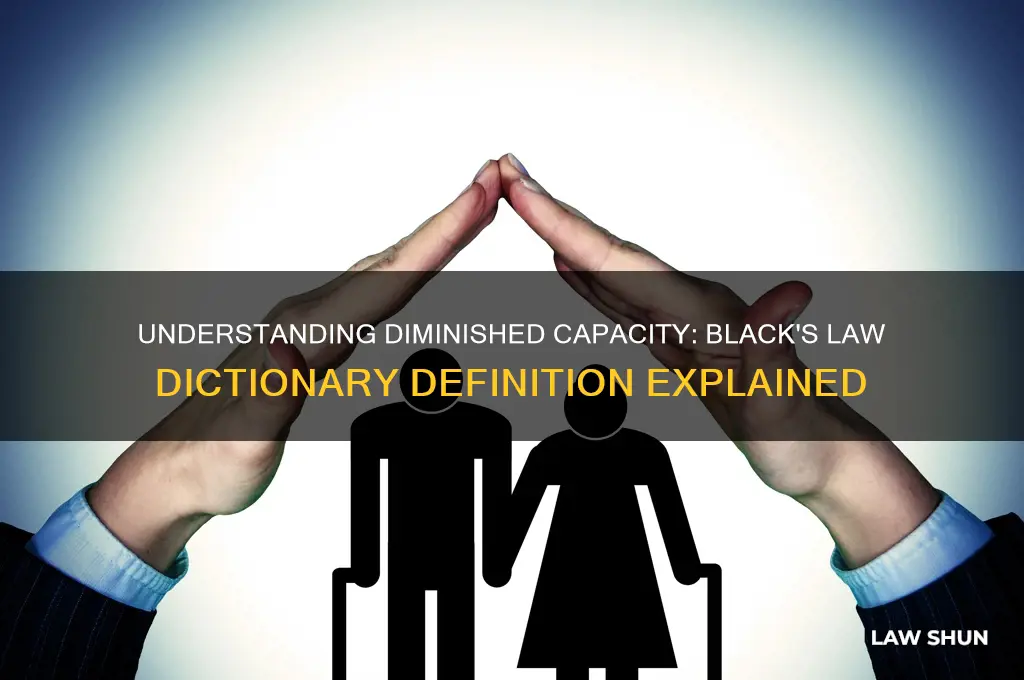 what is diminished capacity according to black