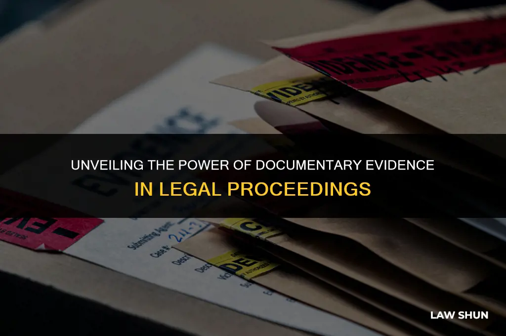 what is documentary evidence in law