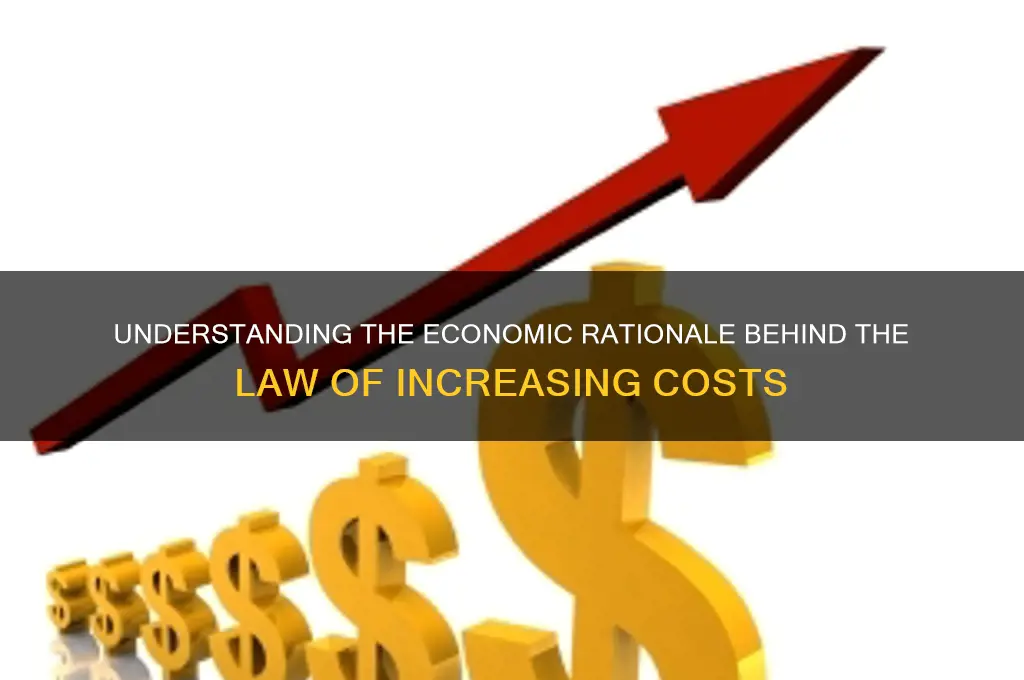 what is economic rationale for the law of increasing costs