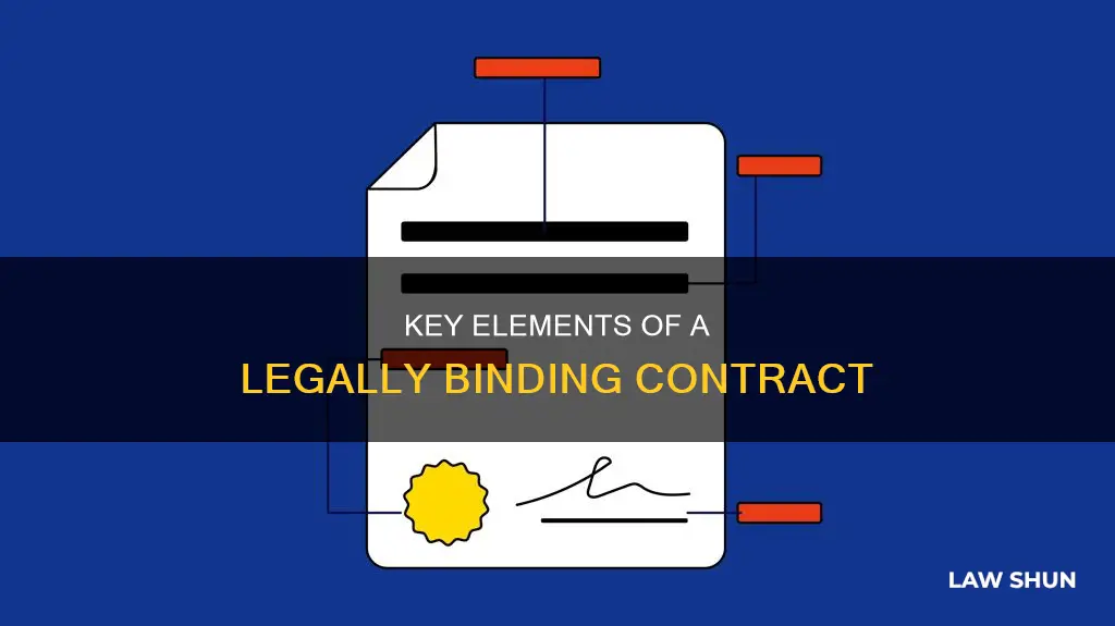what is elements of a valid contract in laws