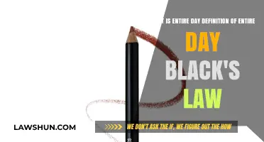 Understanding 'Entire Day' Definition in Black's Law Dictionary Explained