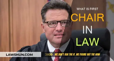 Who is First Chair in Law?