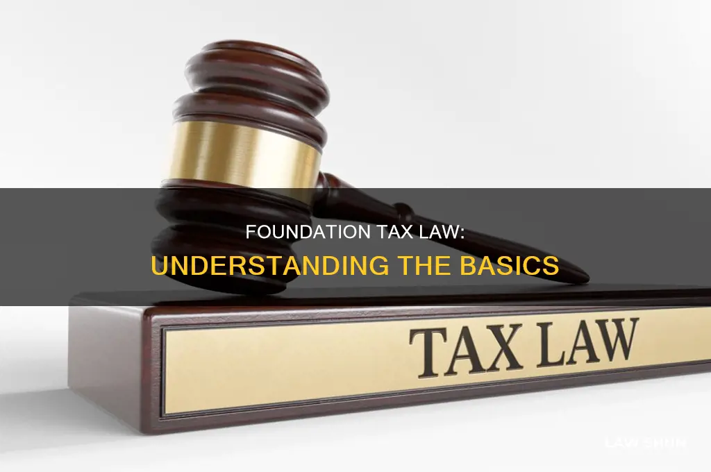 what is foundation tax law