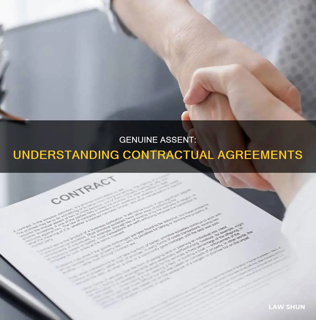 what is genuine assent in contract law