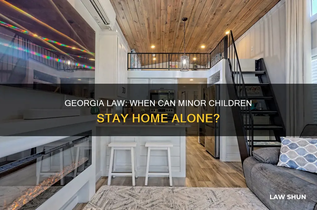 what is georgia law for minor children staying home