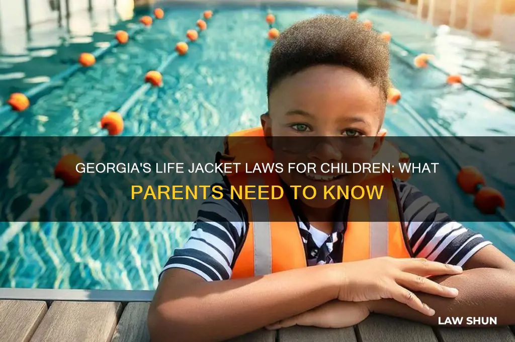 what is georgia laws for children wearing life jackets
